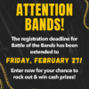 Blue Night Battle of the Bands extends registration